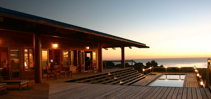 Pole House at Sunset